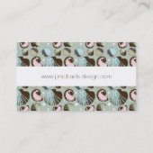 Retro Seashell Patroon Visitekaartje (Achterkant)