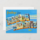 Retro Seaside Heights NJ Ansichtkaart Briefkaart (Voorkant / Achterkant)