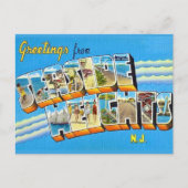 Retro Seaside Heights NJ Ansichtkaart Briefkaart (Voorkant)