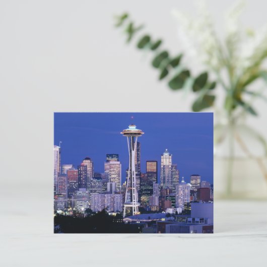 Retro Seattle Briefkaart (Staand voorkant)