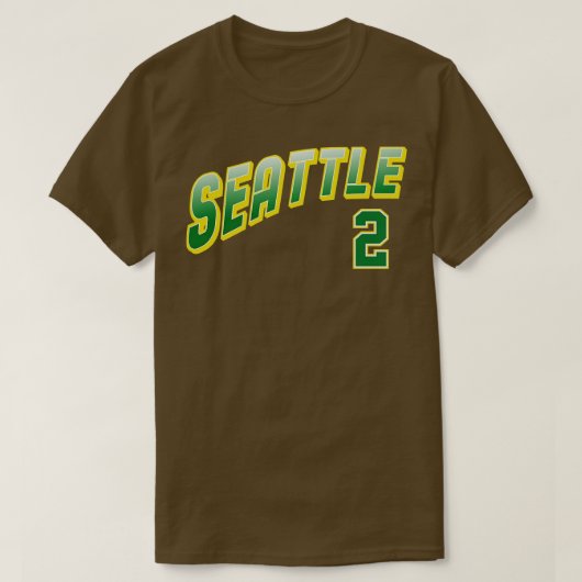 Retro Seattle nummer 2 1 T-shirt (Design voorkant)