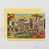 Retro Sebring Florida Ansichtkaart Briefkaart (Voorkant / Achterkant)