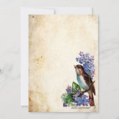 Retro Secret Garden Tea Party Custom Kaart (Achterkant)