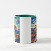 Retro Sedona Arizona Travel Van Gogh Art Landscape Mok (Midden)