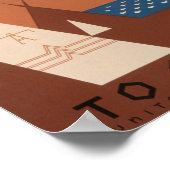  Retro See America Welkom bij Montana Poster (Hoek)