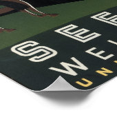  Retro See America Welkom bij Montana Poster (Hoek)