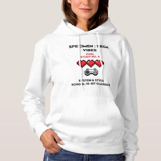 Retro Sega Vibes Pixel Studie No. 4 Hoodie (Voorkant)
