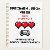Retro Sega Vibes Pixel Studie No. 4 Planner (Voorkant)