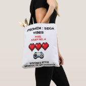 Retro Sega Vibes Pixel Studie No. 4 Tote Bag (Dichtbij)