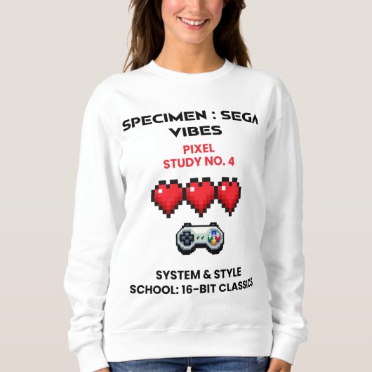 Retro Sega Vibes Pixel Studie No. 4 Trui (Voorkant)