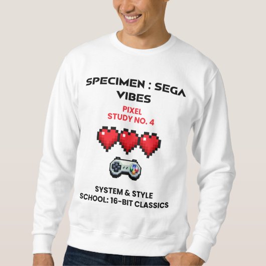 Retro Sega Vibes Pixel Studie Nr. 4 Trui (Voorkant)