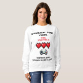 Retro Sega Vibes Pixel Study No. 4 Trui (Voorkant volledig)