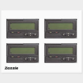 Retro Semafoon Rechthoekige Stickers (Vel)