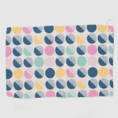 Retro Semi-Circle Patroon Golfhanddoek (Horizontaal)