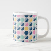 Retro Semi-Circle Patroon Grote Koffiekop (Rechts)