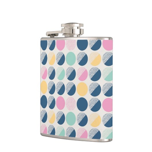 Retro Semi-Circle Patroon Heupfles (Links)