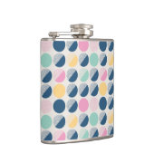 Retro Semi-Circle Patroon Heupfles (Rechts)