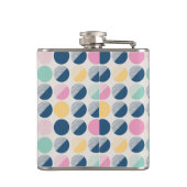 Retro Semi-Circle Patroon Heupfles (Achterkant)