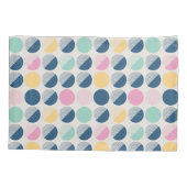 Retro Semi-Circle Patroon Kussensloop (Achterkant-Links)