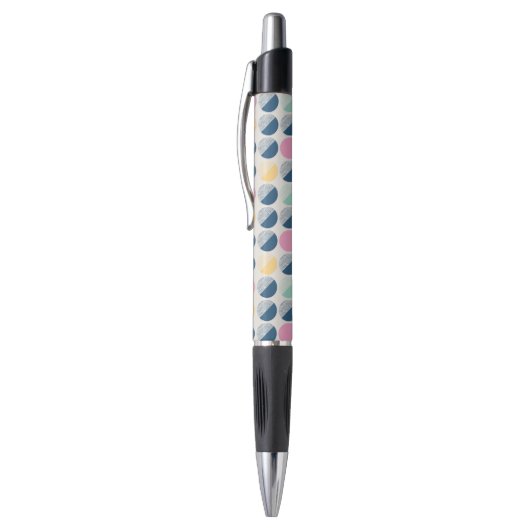 Retro Semi-Circle Patroon Pen (Top (Verticaal))