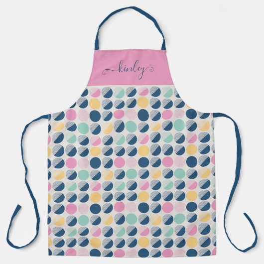 Retro Semi-Circle Patroon Schort (Voorkant)