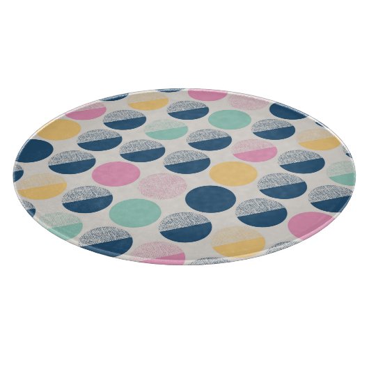 Retro Semi-Circle Patroon Snijplank (Hoek)