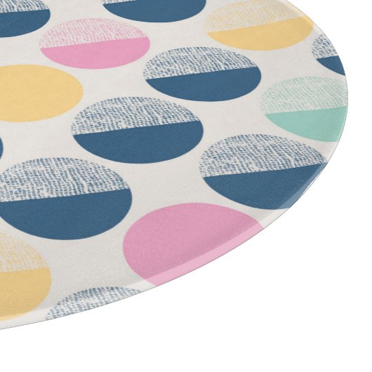 Retro Semi-Circle Patroon Snijplank (Hoek)