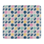 Retro Semi-Circle Patroon Snijplank (Voorkant)