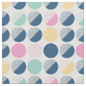 Retro Semi-Circle Patroon Stof (Close Up)