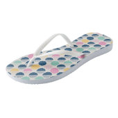 Retro Semi-Circle Patroon Teenslippers (Schuin)