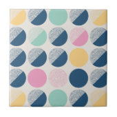 Retro Semi-Circle Patroon Tegeltje (Voorkant)