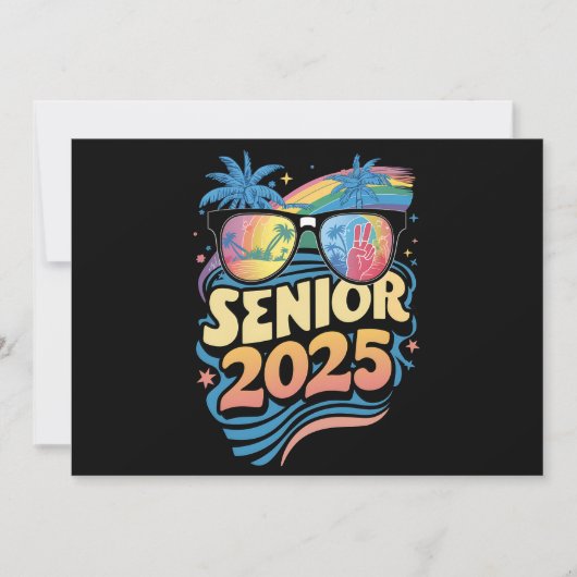 Retro Senior 2025 Klasse van 2025 Afstuderen Kaart (Voorkant)