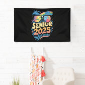 Retro Senior 2025 Klasse van 2025 Afstuderen Spandoek (Insitu)