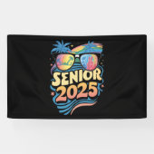Retro Senior 2025 Klasse van 2025 Afstuderen Spandoek (Horizontaal)