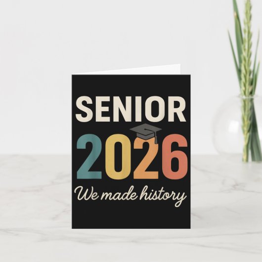 Retro Senior 2026 Afstuderen CL van 2026 We hebben Kaart (Voorkant)