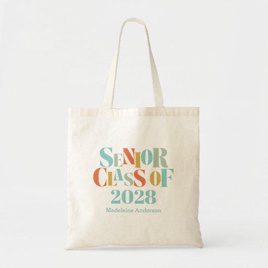 Retro Senior Class of Graduation Tote Bag (Voorkant)