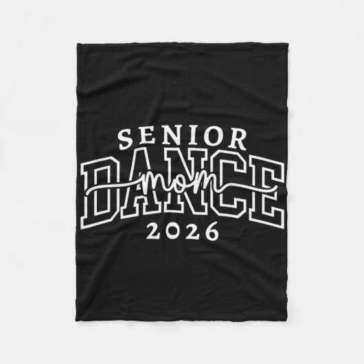 Retro Senior Dansmoeder Cl Van 2026 Danser Afstude Fleece Deken (Voorkant)