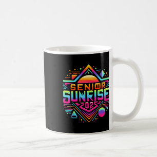 Retro Senior Sunrise 2025 Middelbare school 12e Tw Koffiemok