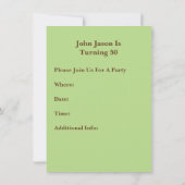 Retro Sepia Clock faces Hand Party Time Invitation Kaart (Achterkant)