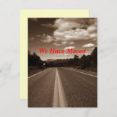 Retro Sepia Highway We hebben de aankondiging van  (Voorkant / Achterkant)