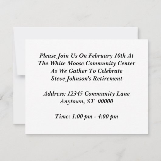 Retro Sepia Worn Work Boot Retirement Invitations Kaart (Achterkant)