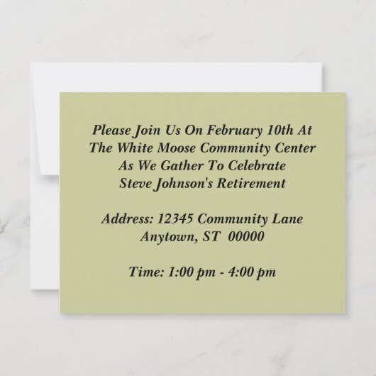 Retro Sepia Worn Work Boot Retirement Invitations Kaart (Achterkant)