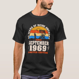 Retro september 1969 53 jaar oud Gevist Lover 53R T-shirt
