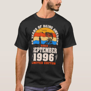 Retro september 1996 26 jaar oud Gevist 26e billen T-shirt