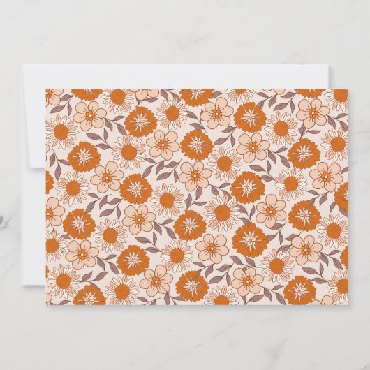 Retro Seventies Arched Photo Boho Save the Date (Achterkant)