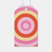 Retro  Seventies Circle Cadeaulabel (Voorkant)