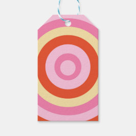 Retro  Seventies Circle Cadeaulabel