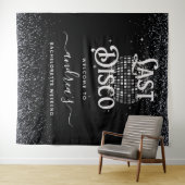 Retro Seventies Laatste Disco Bachelorette Welkom Wandkleed (In Situ (horizontaal))