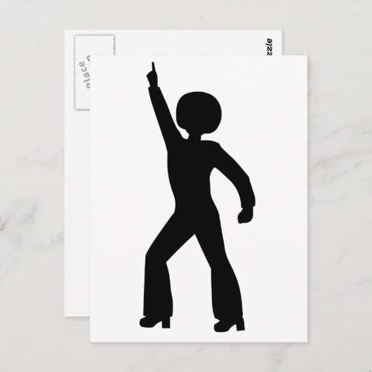 Retro Seventies Man Briefkaart (Voorkant / Achterkant)