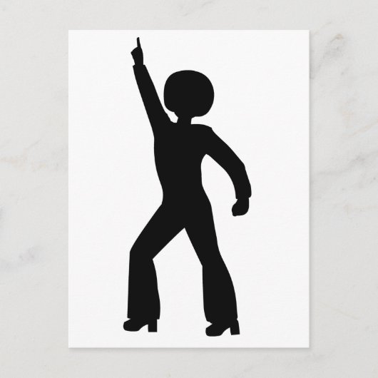 Retro Seventies Man Briefkaart (Voorkant)